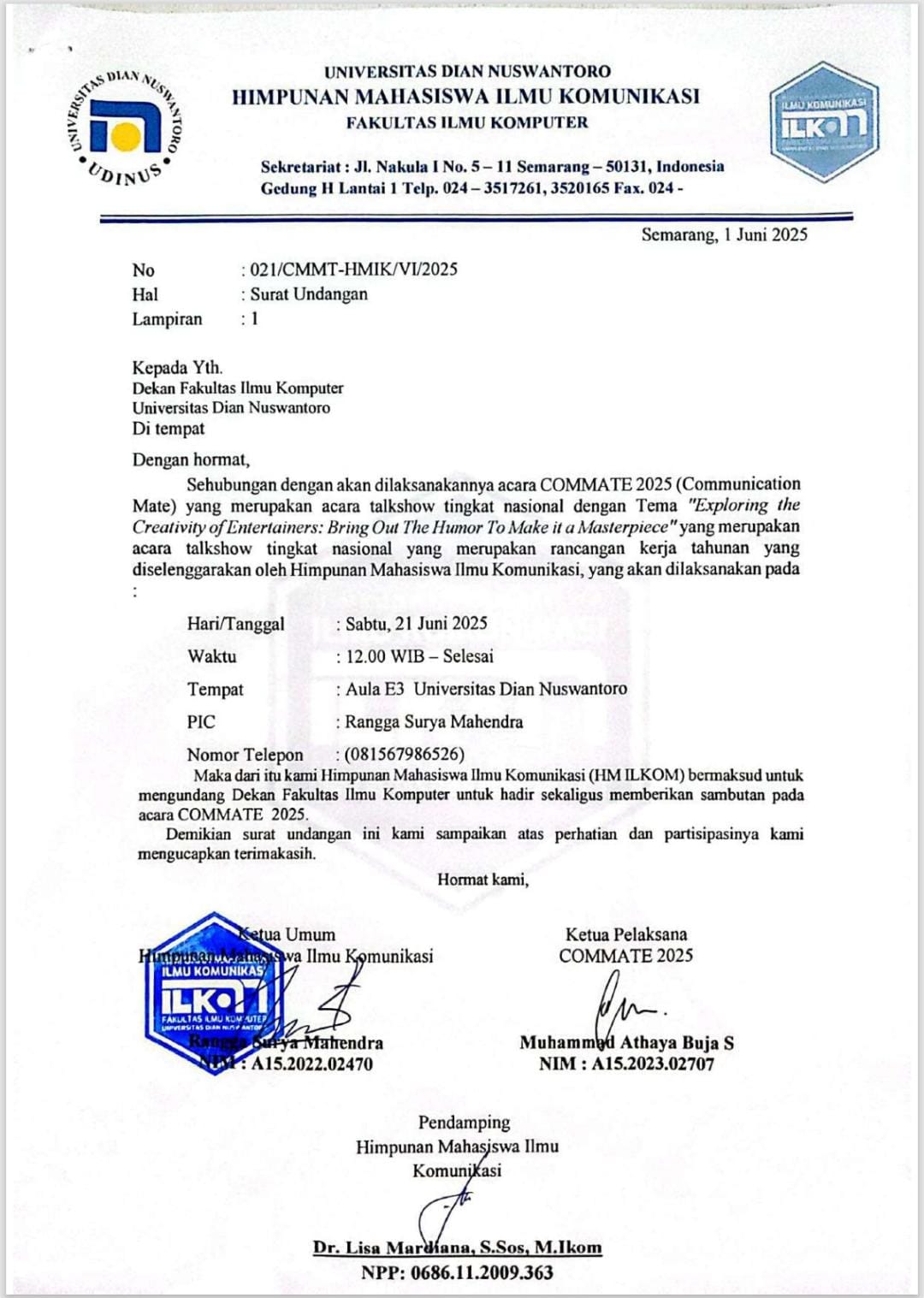 COMMUNICATION MATE